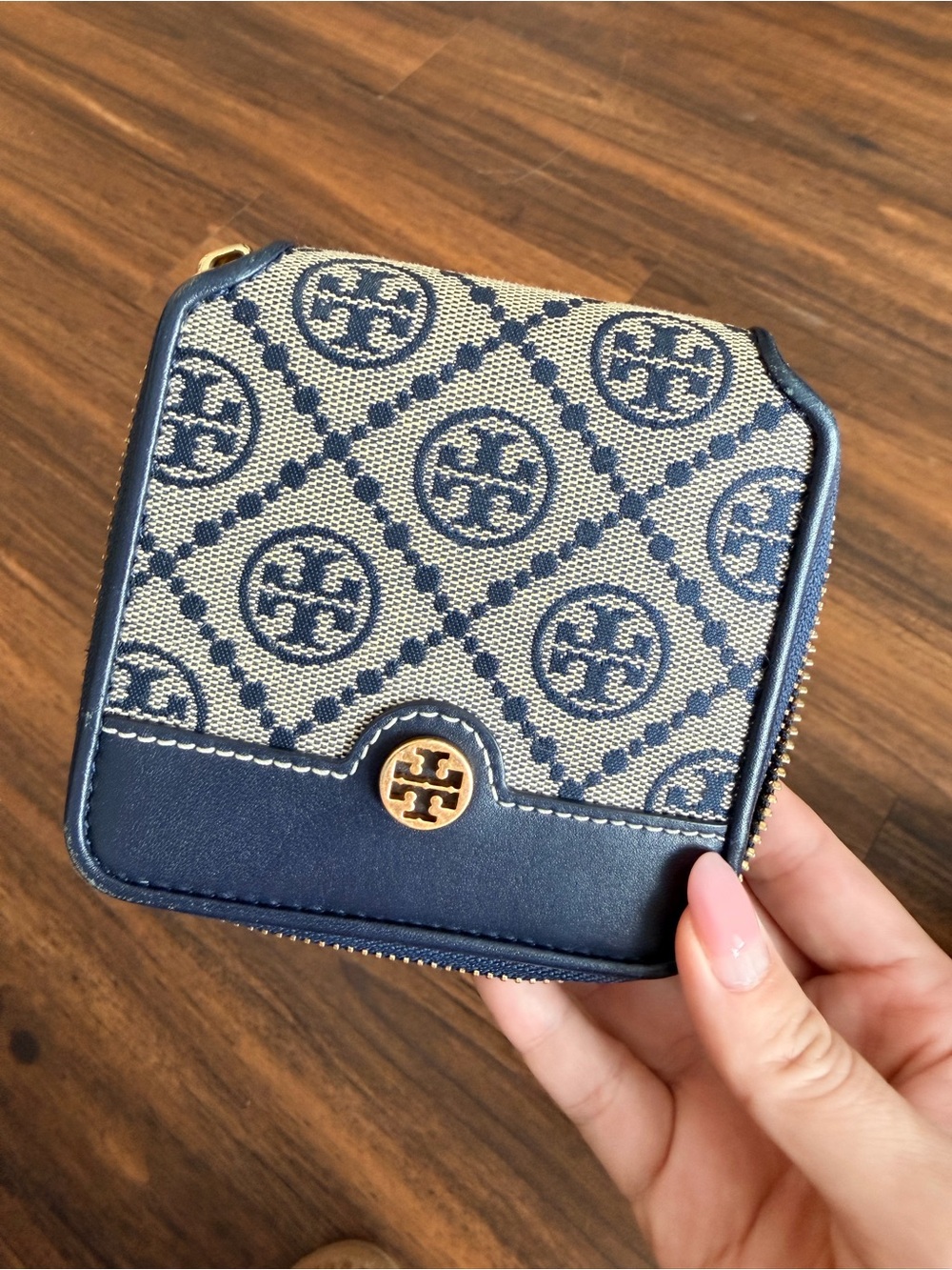 Tory Burch T Monogram Jacquard Bifold Wallet